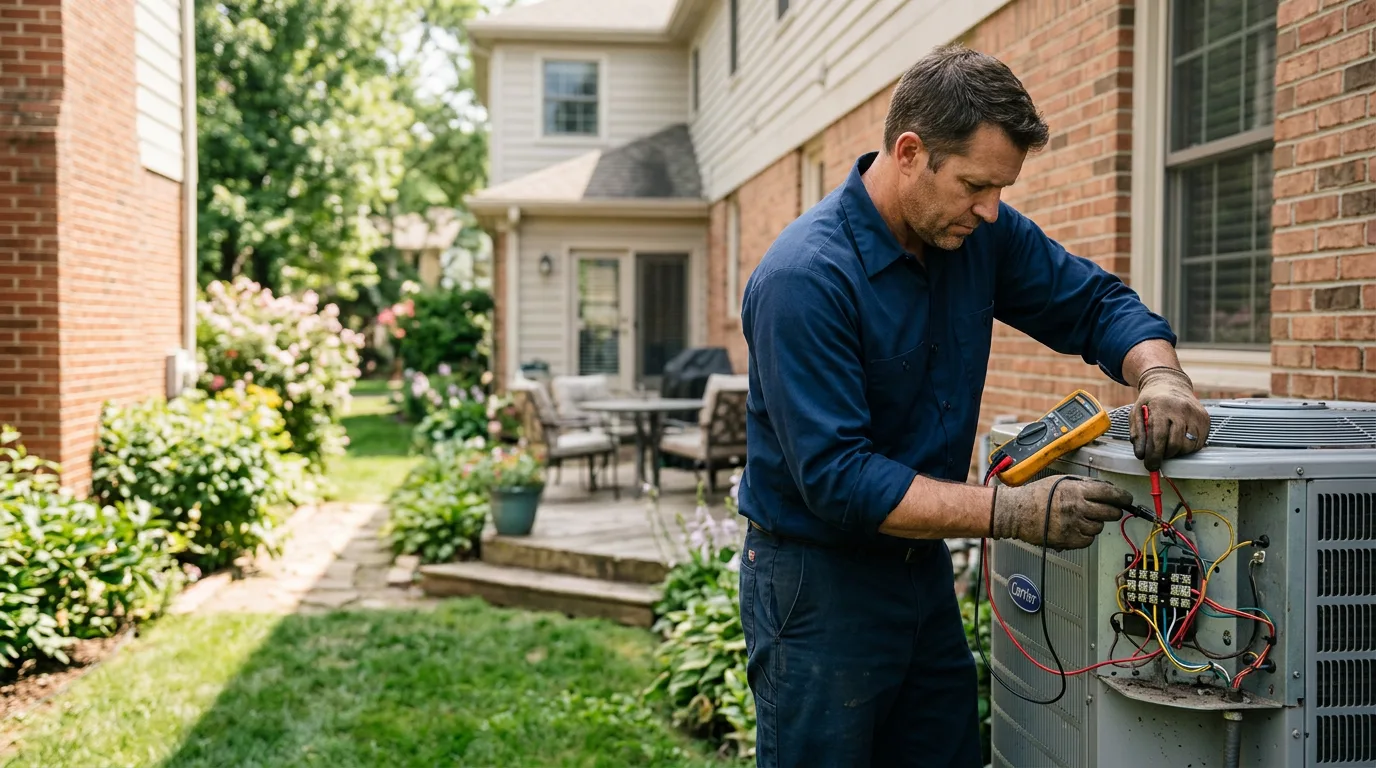 HVAC technician working near Lindale, GA